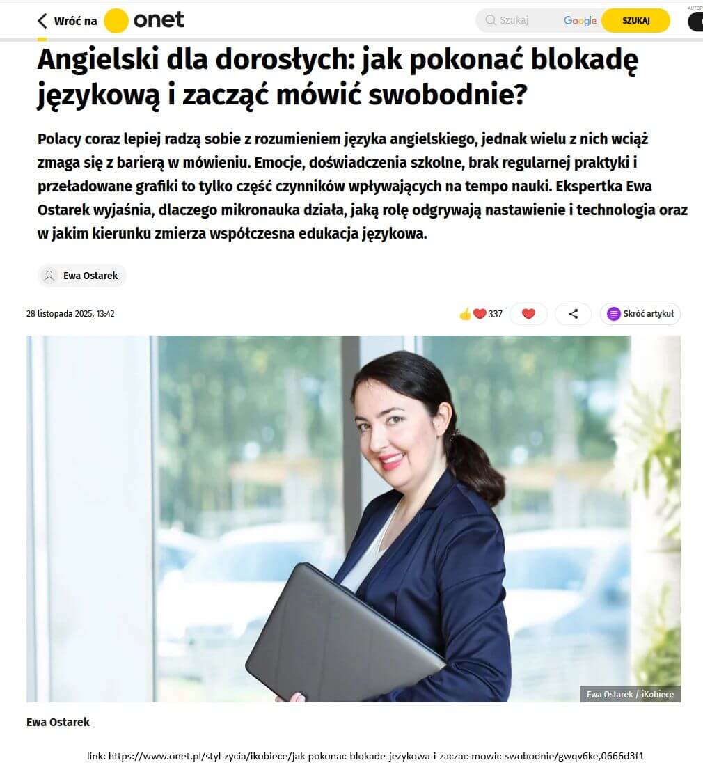 ewa ostarek onet artykuł